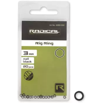 Radical Kółko łącznikowe czarny matowy bez reflesków 20szt Ø3,1mm